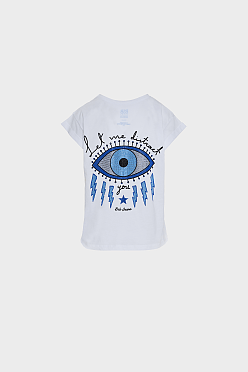 T-shirt με τύπωμα μάτι