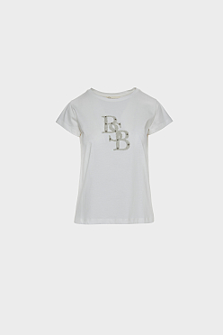 T-shirt με ανάγλυφη στάμπα