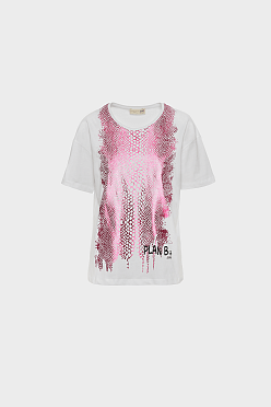 T-shirt με snake print