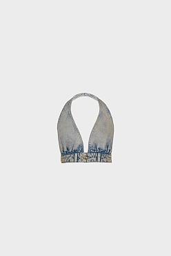 Denim μπούστο