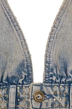 Denim μπούστο