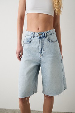Denim βερμούδα