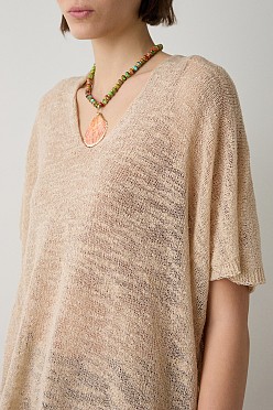 Oversized V πουλόβερ