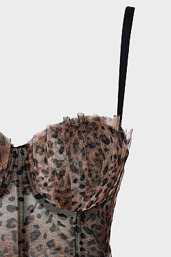 Leopard print μπούστο - Gold label