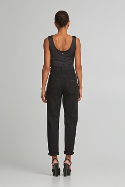 Ψηλόμεσο mom fit τζιν παντελόνι