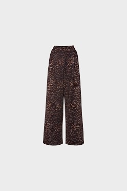 Animal print παντελόνι φούτερ