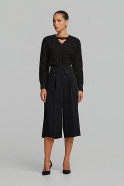 Lurex πουλόβερ με cut outs