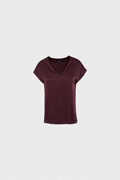 Σατέν V-neck τοπ