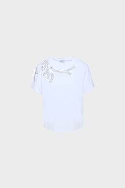 T-shirt με κεντητές χάντρες