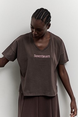 T-shirt με τύπωμα sweetheart