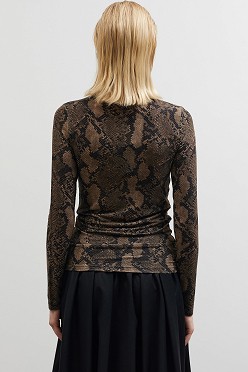 Snake print ζιβάγκο