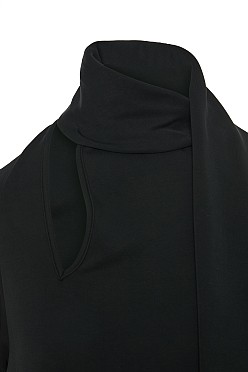 Μάξι φόρεμα με φουλάρι