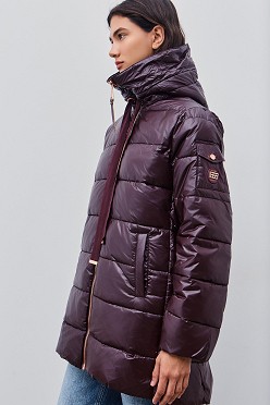 Μίντι puffer μπουφάν