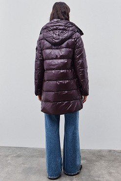 Μίντι puffer μπουφάν