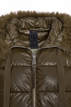 Μίντι puffer μπουφάν
