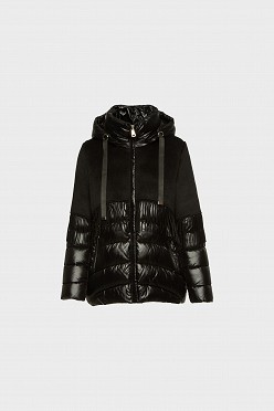 Puffer μπουφάν με κρόσια