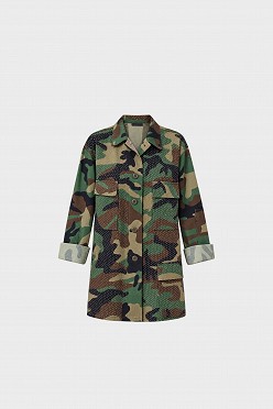 Συλλεκτικό military τζάκετ με στρας