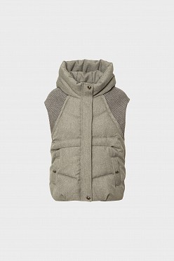 Puffer γιλέκο με κουκούλα