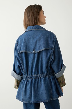 Denim κοντή καπαρντίνα