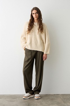 Πουλόβερ μπουκλέ oversized