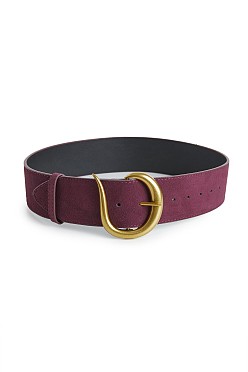 Φαρδιά suede ζώνη
