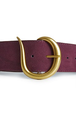 Φαρδιά suede ζώνη
