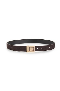 Suede ζώνη με αγκράφα