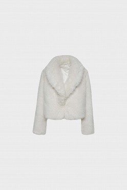 Κοντή faux γούνα σε mink όψη