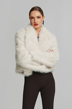 Κοντή faux γούνα σε mink όψη
