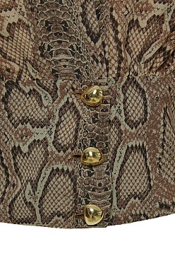Animal print μεσάτη μπλούζα