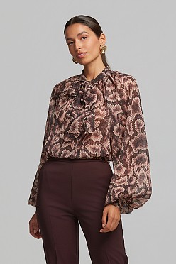 Μπλούζα με snakeskin τύπωμα