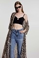 Μάξι κιμονό animal print