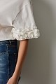 Oversized t-shirt με βολάν στα μανίκια