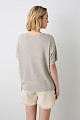 Βασικό oversized V-neck τοπ