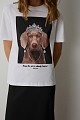 T-shirt με τύπωμα και στρας