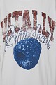 Oversized t-shirt με τύπωμα και στρας