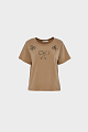 T-shirt με φιόγκους από στρας