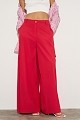 Wide leg βαμβακερό παντελόνι