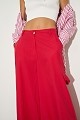 Wide leg βαμβακερό παντελόνι