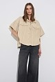Overshirt distressed με τύπωμα