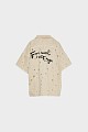 Overshirt distressed με τύπωμα