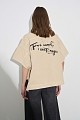 Overshirt distressed με τύπωμα
