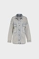Overshirt denim με στρας