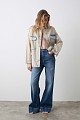 Overshirt denim με στρας