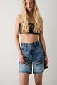 Denim σορτς με cut-out