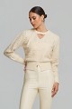 Lurex πουλόβερ με cut outs