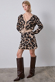 Leopard ζακέτα με στρας