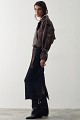 Leather look biker τζάκετ