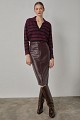 V neck ριγέ πουλόβερ
