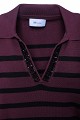 V neck ριγέ πουλόβερ